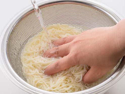 くずし豆腐のかきたま梅にゅうめん_作り方2