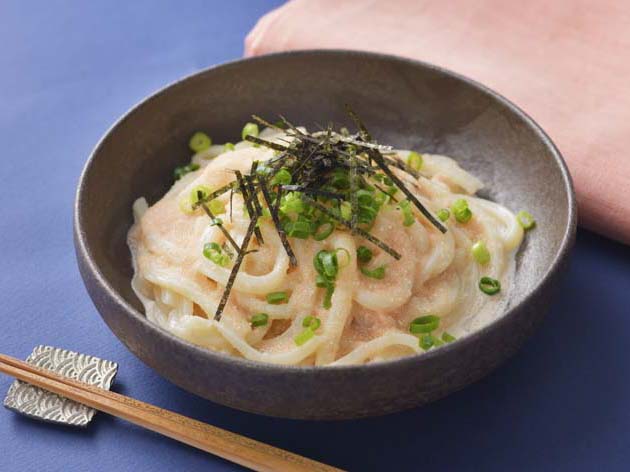 レンジでたらこクリームうどん