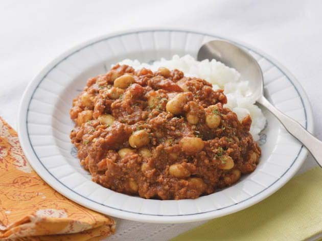 ほったらかし 大豆とトマトのキーマカレー