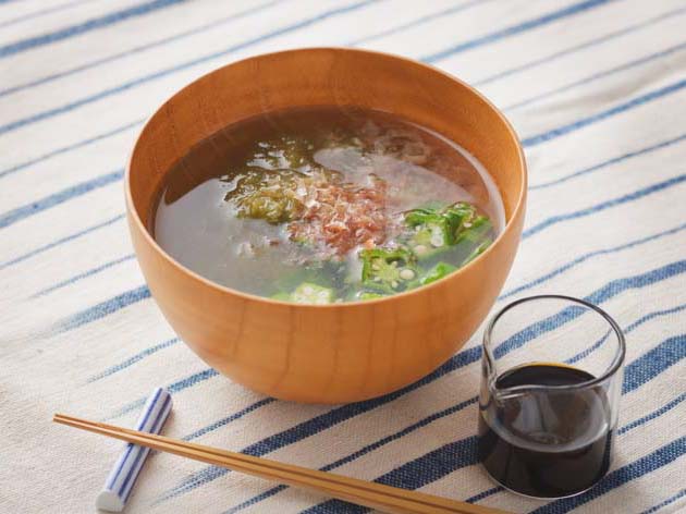 注ぐだけ オクラととろろ昆布のお吸い物