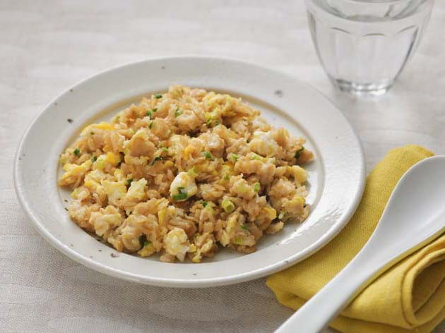 オートミールで 香ばしチャーハン