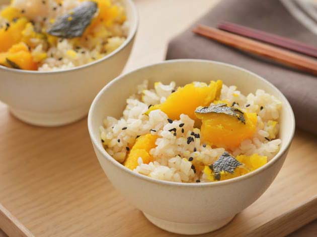 かぼちゃ丸ごと 炊き込みごはん