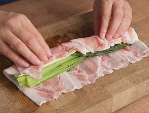 小松菜とチーズの肉ロール_作り方2