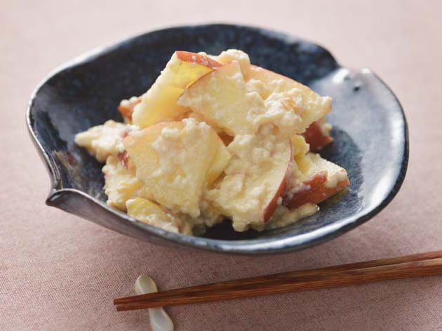 りんごとナッツの洋風白あえ