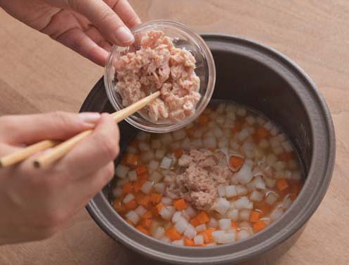 にんじんと大根の炊き込みごはん_作り方2