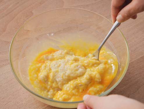 レンジで　オートミール卵おじや_作り方2