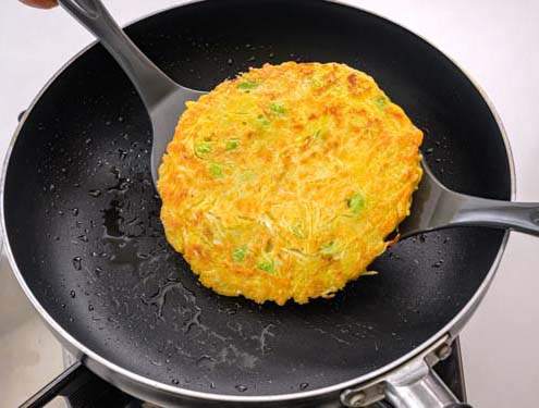 枝豆入りみそマヨお好み焼き_作り方3